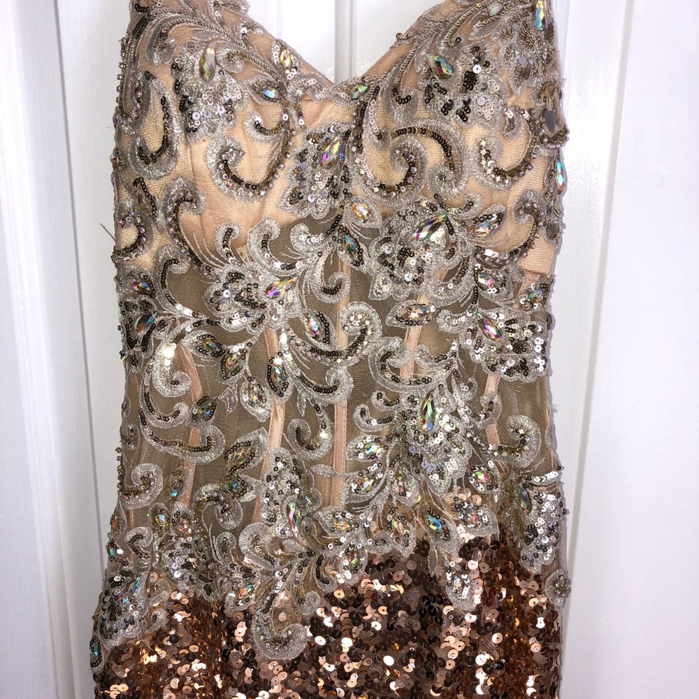 Gold Prom Dress - Picture 7 of 11